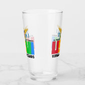 Amerikaanse Maagdeneilanden Vlag St. Thomas USVI C Glas (Rechts)