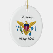 Amerikaanse Maagdeneilanden Vlag St. Thomas USVI K Keramisch Ornament (Rechts)