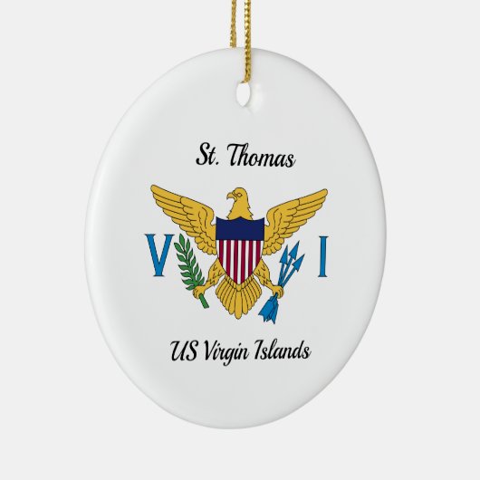 Amerikaanse Maagdeneilanden Vlag St. Thomas USVI K Keramisch Ornament (Rechts)