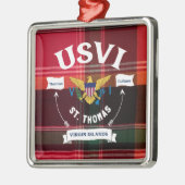 Amerikaanse Maagdeneilanden Vlag St. Thomas USVI K Metalen Ornament (Links)