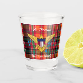 Amerikaanse Maagdeneilanden vlag St. Thomas USVI M Shot Glas