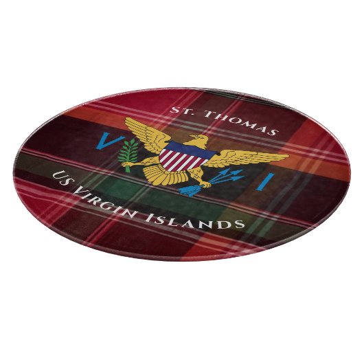 Amerikaanse Maagdeneilanden vlag St. Thomas USVI M Snijplank (Hoek)