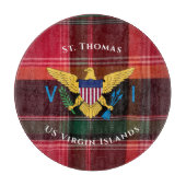Amerikaanse Maagdeneilanden vlag St. Thomas USVI M Snijplank (Voorkant)