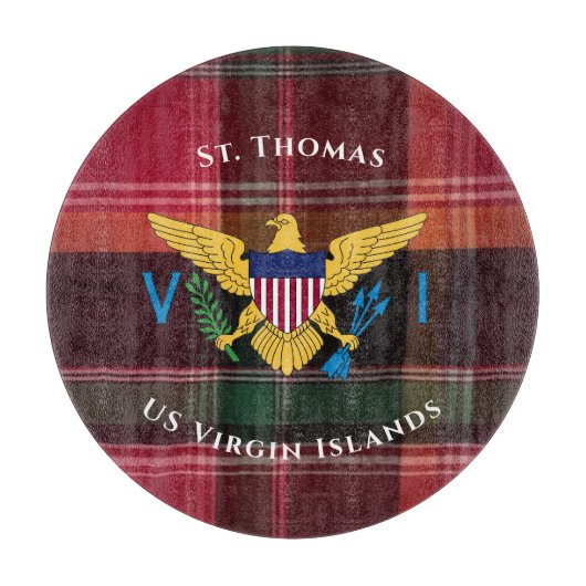 Amerikaanse Maagdeneilanden vlag St. Thomas USVI M Snijplank (Voorkant)