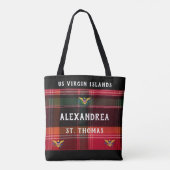 Amerikaanse Maagdeneilanden vlag St. Thomas USVI M Tote Bag (Achterkant)