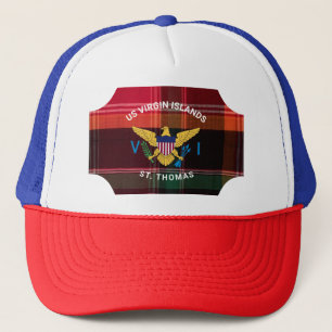 Amerikaanse Maagdeneilanden vlag St. Thomas USVI M Trucker Pet