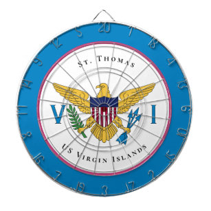 Amerikaanse Maagdeneilanden vlag St. Thomas USVI p Dartbord
