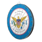 Amerikaanse Maagdeneilanden vlag St. Thomas USVI p Dartbord (Voorkant Rechts)