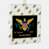 Amerikaanse Maagdeneilanden vlag St. Thomas USVI p Keramisch Ornament (Rechts)