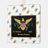 Amerikaanse Maagdeneilanden vlag St. Thomas USVI p Keramisch Ornament (Links)