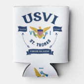 Amerikaanse Maagdeneilanden vlag St. Thomas USVI t Blikjeskoeler (Voorkant)