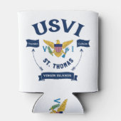Amerikaanse Maagdeneilanden vlag St. Thomas USVI t Blikjeskoeler (Achterkant)