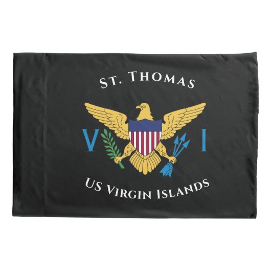 Amerikaanse Maagdeneilanden vlag St. Thomas USVI t Kussensloop (Achterkant)