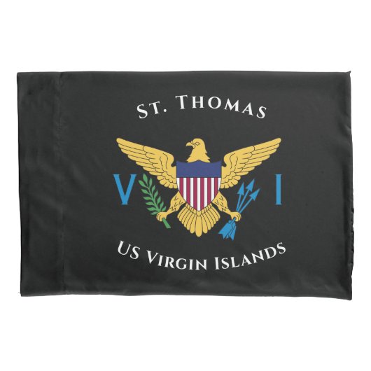 Amerikaanse Maagdeneilanden vlag St. Thomas USVI t Kussensloop (Voorkant)