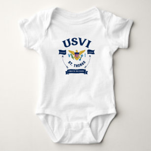 Amerikaanse Maagdeneilanden vlag St. Thomas USVI t Romper