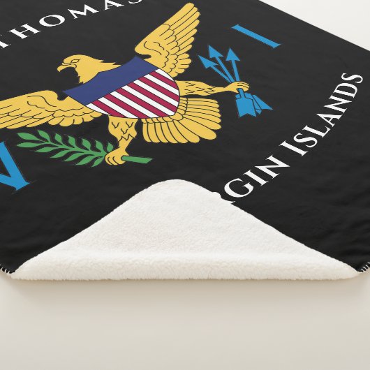 Amerikaanse Maagdeneilanden vlag St. Thomas USVI t Sherpa Deken (3/4)