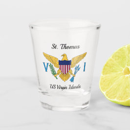 Amerikaanse Maagdeneilanden vlag St. Thomas USVI t Shot Glas
