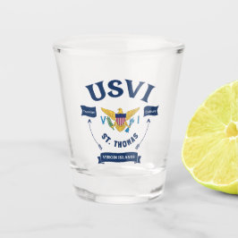 Amerikaanse Maagdeneilanden vlag St. Thomas USVI t Shot Glas