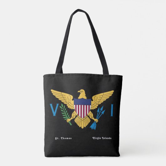 Amerikaanse Maagdeneilanden vlag St. Thomas USVI t Tote Bag (Achterkant)