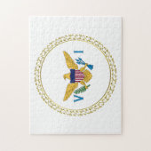 Amerikaanse Maagdeneilanden vlag USVI Legpuzzel (Verticaal)