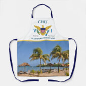 Amerikaanse Maagdeneilanden vlag USVI St. Croix Be Schort (Voorkant)