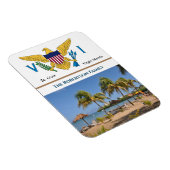 Amerikaanse Maagdeneilanden Vlag USVI St. Croix Ca Magneet (Rechterzijde)