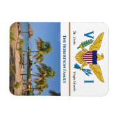 Amerikaanse Maagdeneilanden Vlag USVI St. Croix Ca Magneet (Horizontaal)