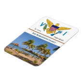 Amerikaanse Maagdeneilanden Vlag USVI St. Croix Ca Magneet (Linkerzijde)
