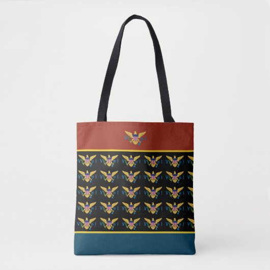Amerikaanse Maagdeneilanden Vlag USVI St. Croix St Tote Bag (Voorkant)