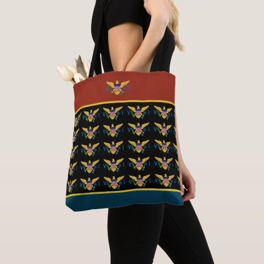 Amerikaanse Maagdeneilanden Vlag USVI St. Croix St Tote Bag (Dichtbij)