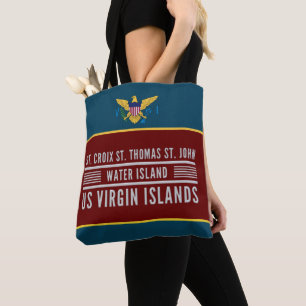 Amerikaanse Maagdeneilanden Vlag USVI St. Croix St Tote Bag
