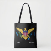 Amerikaanse Maagdeneilanden vlag USVI St. Croix Tr Tote Bag (Voorkant)