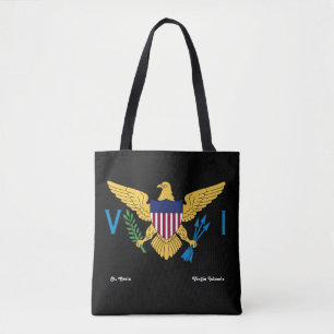 Amerikaanse Maagdeneilanden vlag USVI St. Croix Tr Tote Bag