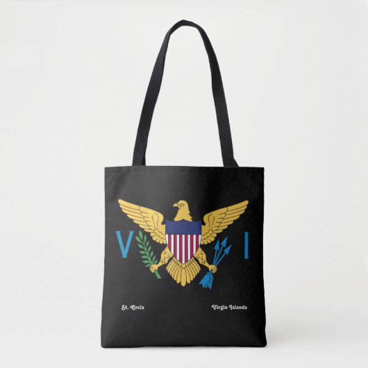 Amerikaanse Maagdeneilanden vlag USVI St. Croix Tr Tote Bag (Voorkant)