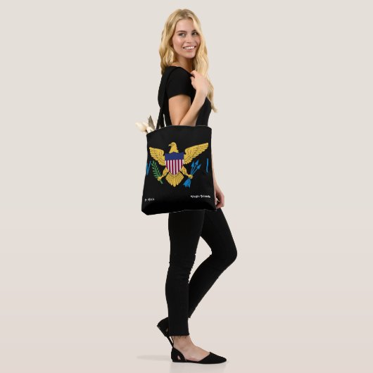 Amerikaanse Maagdeneilanden vlag USVI St. Croix Tr Tote Bag (Op model)