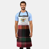 Amerikaanse Maagdeneilanden Vlag USVI St. John Mad Schort (Gedragen)