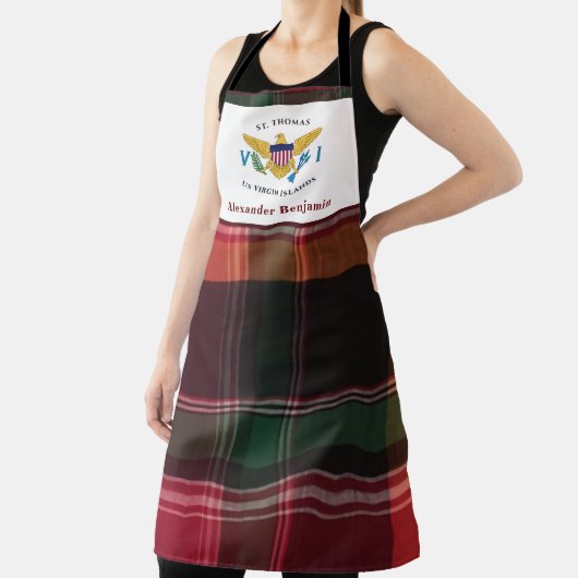 Amerikaanse Maagdeneilanden Vlag USVI St. Thomas M Schort (Insitu)