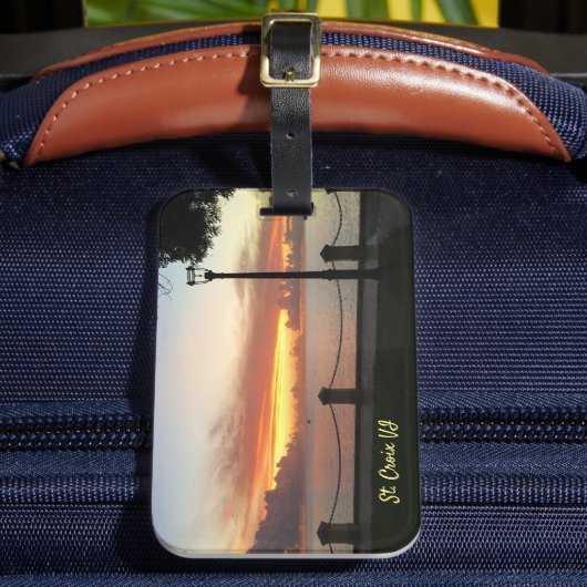 Amerikaanse Maagdeneilanden - Zonnetropisch Caribi Bagagelabel (Voorkant Insitu 2)