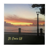 Amerikaanse Maagdeneilanden - Zonnetropisch Caribi Tegeltje (Voorkant)