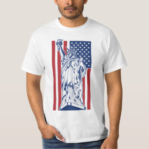 Amerikaanse maatkleding op maat t-shirt