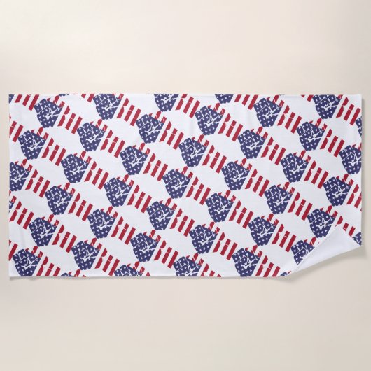 Amerikaanse macht strandlaken (Voorkant)