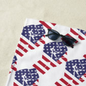 Amerikaanse macht strandlaken (In situ)