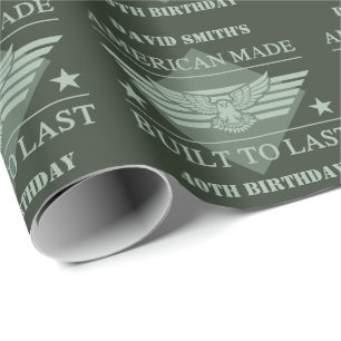 Amerikaanse Made 40th Birthday Cadeaupapier