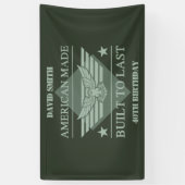 Amerikaanse Made 40th Birthday Spandoek (Verticaal)