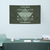 Amerikaanse Made 75th Birthday Spandoek (Beurs)