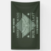 Amerikaanse Made 75th Birthday Spandoek (Verticaal)