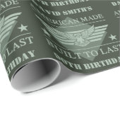 Amerikaanse Made 90th Birthday Cadeaupapier (Rol Hoek)