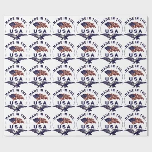  Amerikaanse Made in de Verenigde Staten Cadeaupapier (Vlak)