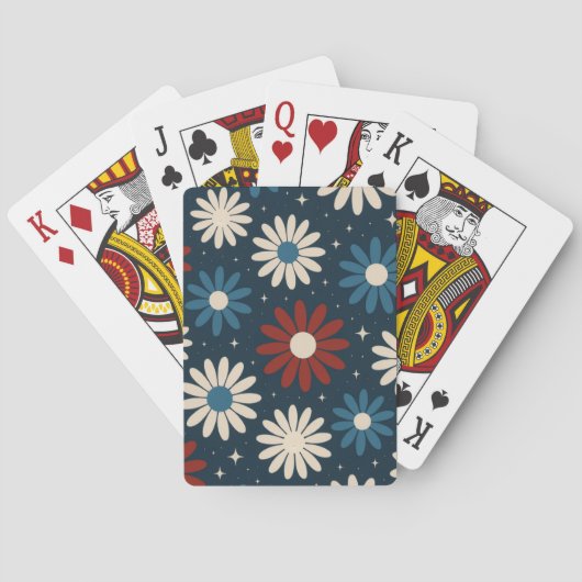 Amerikaanse Madeliefjes Pokerkaarten (Achterkant)