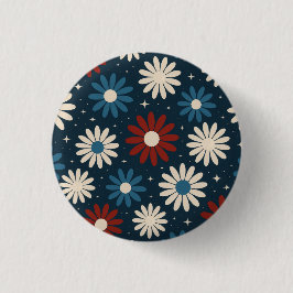 Amerikaanse Madeliefjes Ronde Button 3,2 Cm